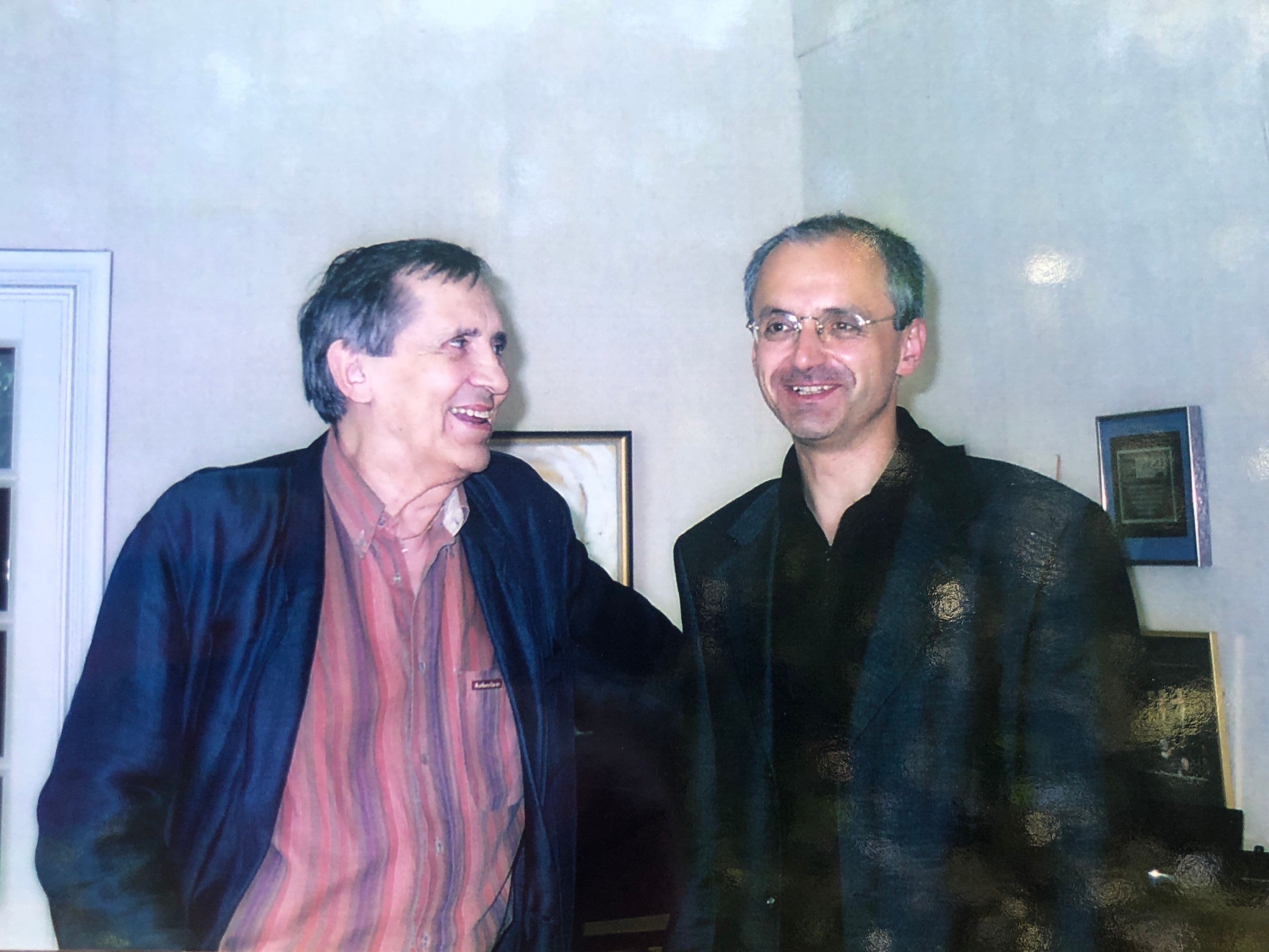 Einjuhani Rautavaara & Peter Kislinger in der Villa Hopiola in Kulosaari (Helsinki)