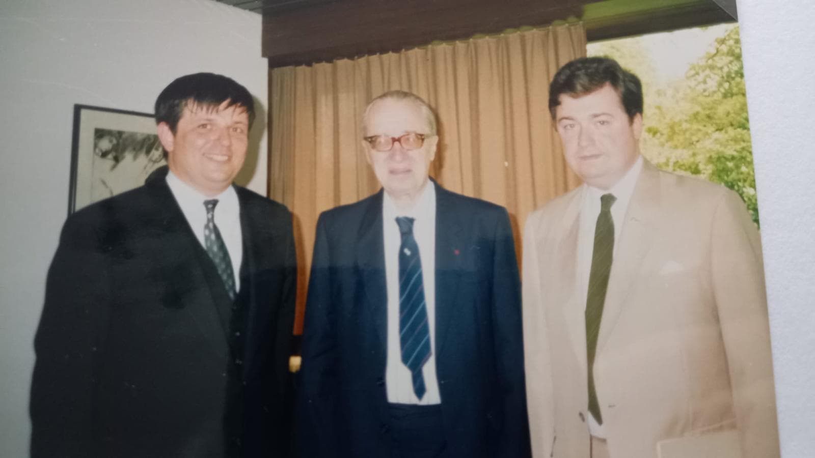 Christian Simonis, Jean Françaix, Thomas Daniel Schlee; Mai 1992 Brucknerhaus in Linz